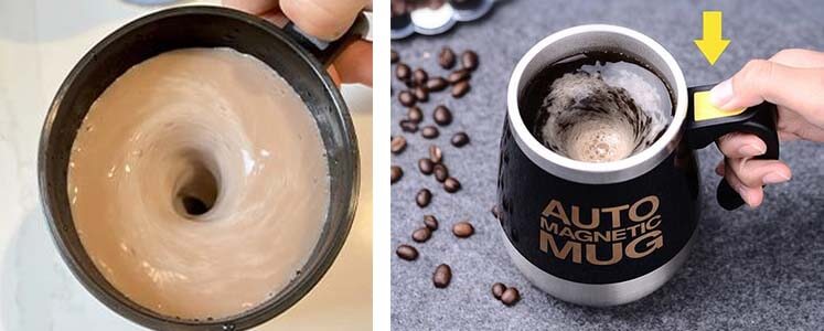 كوب قهوة ذاتي التحريك